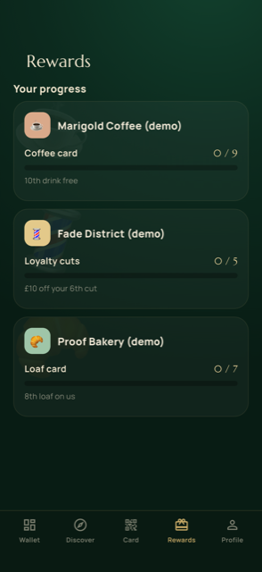 Coco Card app — Rewards